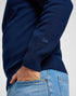 Lee Men's Clean Raglan Sweater in True Navy